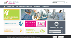 Desktop Screenshot of ch-saintonge.fr